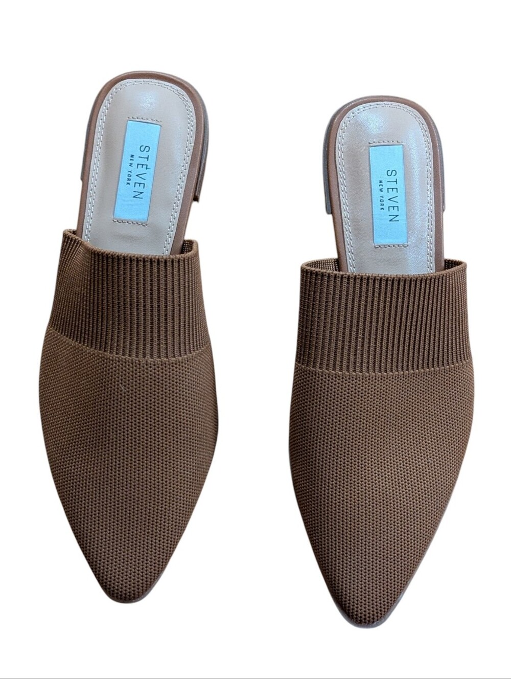 Steven New York Valdez Knit Mule Brown Size 7.5 - Picture 2 of 10